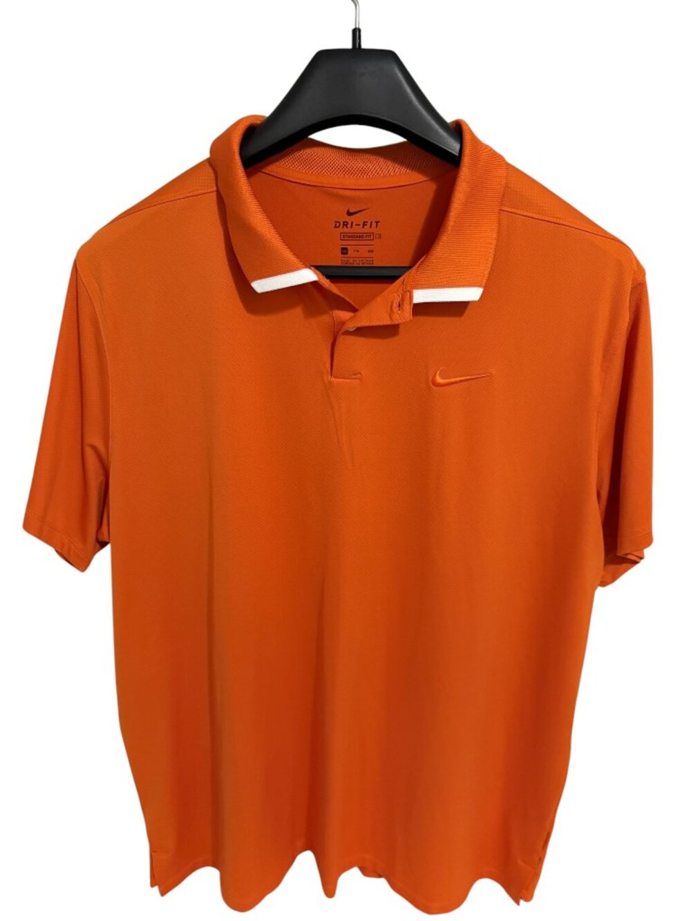 Nike Standard Fit Dri Fit Golf Polo Shirt Size 2XL Texas Burnt Orange